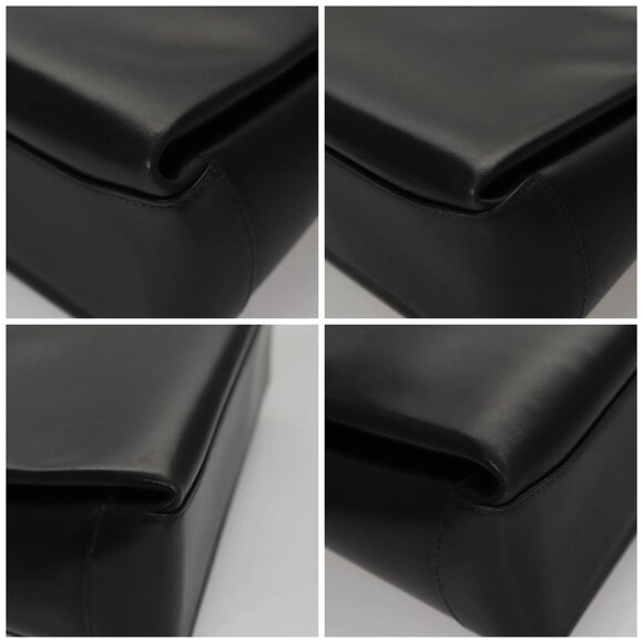 GUCCI Bamboo Hand Bag Enamel Black Auth ep7256 - Picture 14 of 16